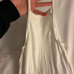 American Apparel White Ribbed Bodysuit